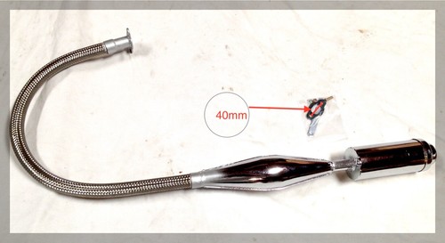Flexible viper pipe exhaust